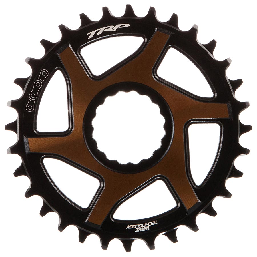 391188-02::0::391188-02::TRP, EVO, Plateau, Dents: 32, Vitesses: 12, BCD: Direct Mount, Avant, Aluminium, Noir