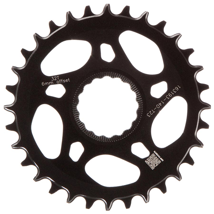391189-01::1::391189-01::TRP, EVO DH, Plateau, Dents: 32, Vitesses: 12, BCD: Direct Mount, Avant, Aluminium, Noir