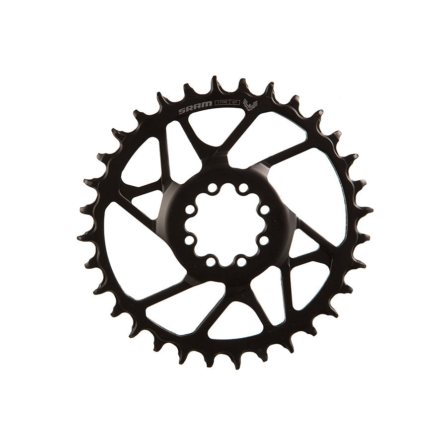 391225-02::0::391225-02::SRAM, S1000 Steel 8 Bolt, Plateau, Dents: 32, Vitesses: 12, BCD: Direct Mount, Boulons: 8, Acier, Noir