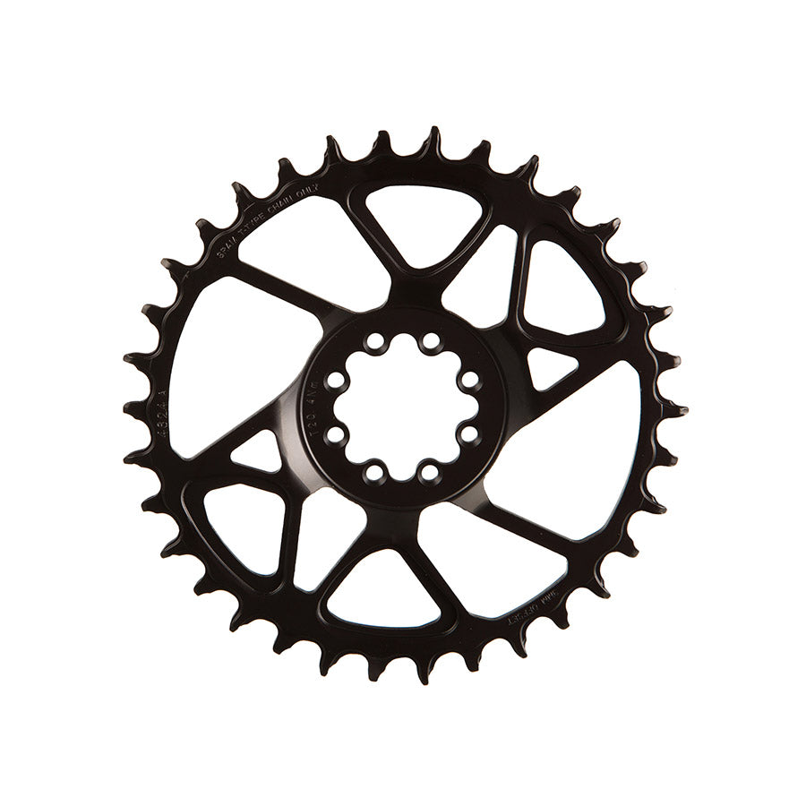391225-03::1::391225-03::SRAM, S1000 Steel 8 Bolt, Plateau, Dents: 34, Vitesses: 12, BCD: Direct Mount, Boulons: 8, Acier, Noir