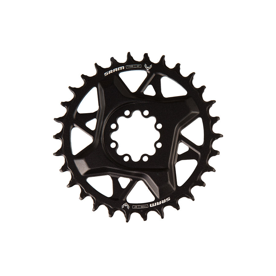 391226-01::0::391226-01::SRAM, S1000 Aluminum 8 Bolt, Plateau, Dents: 30, Vitesses: 12, BCD: Direct Mount, Boulons: 8, Aluminium, Noir