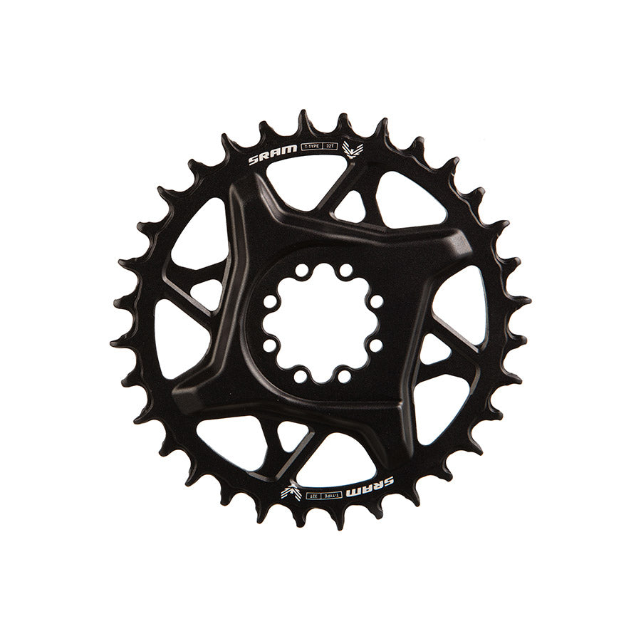 391226-02::0::391226-02::SRAM, S1000 Aluminum 8 Bolt, Plateau, Dents: 32, Vitesses: 12, BCD: Direct Mount, Boulons: 8, Aluminium, Noir