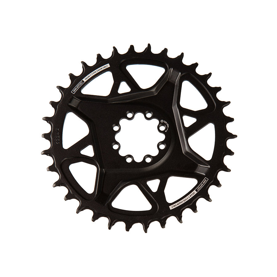 391226-03::1::391226-03::SRAM, S1000 Aluminum 8 Bolt, Plateau, Dents: 34, Vitesses: 12, BCD: Direct Mount, Boulons: 8, Aluminium, Noir
