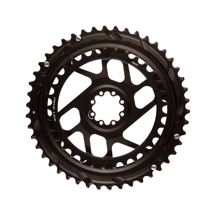391228-01::1::391228-01::SRAM, Rival E1 2x Direct Mount, Plateau, Dents: 46/33, Vitesses: 12, BCD: Direct Mount SRAM 8 Boulons, Noir