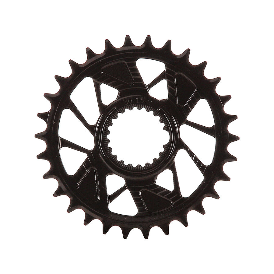 391238-05::1::391238-05::Wheels Manufacturing, Shimano DM HG+ Inboard, Plateau, Dents: 30, Vitesses: 12, BCD: Direct Mount Shimano, Mono-plateau, 7075 Aluminium, Noir