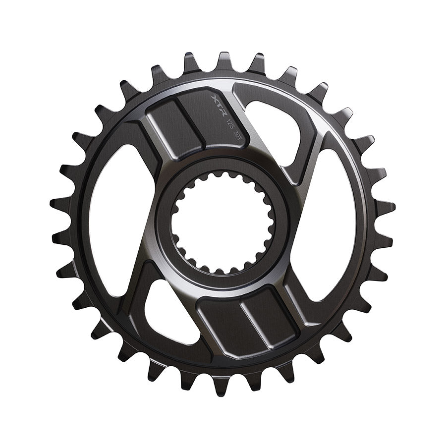 391248-01::0::391248-01::Shimano, XTR SM-CRM96, Plateau, Dents: 30, Vitesses: 12, Avant, Aluminium, Noir, ISMCRM96AA0
