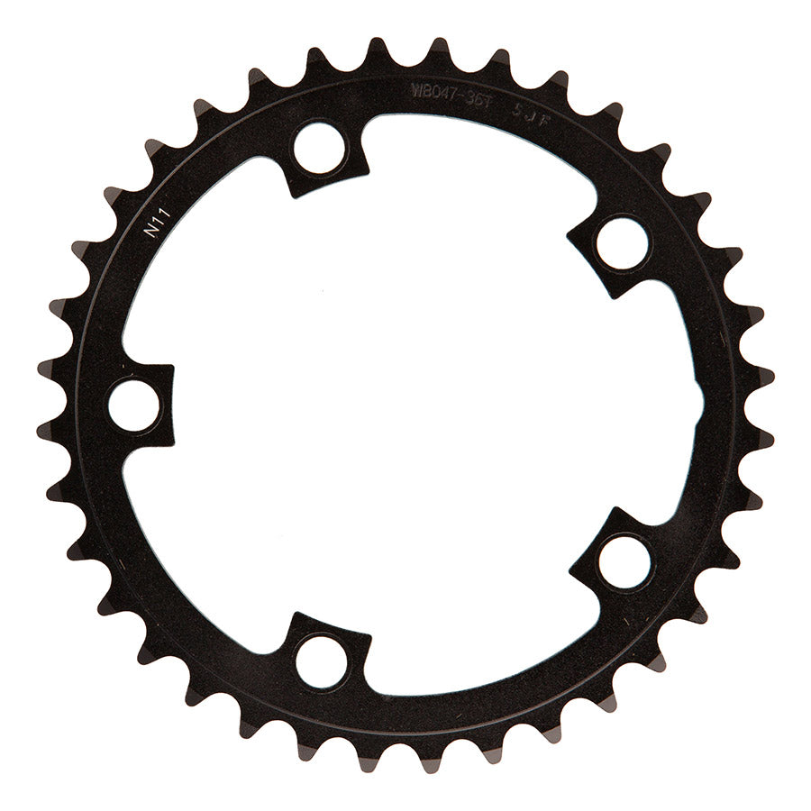 391254-05::1::391254-05::FSA, Gossamer/Omega Pro Road, Plateau, Dents: 36, Vitesses: 10/11, BCD: 110, Boulons: 5, Intérieur, Aluminium, Noir