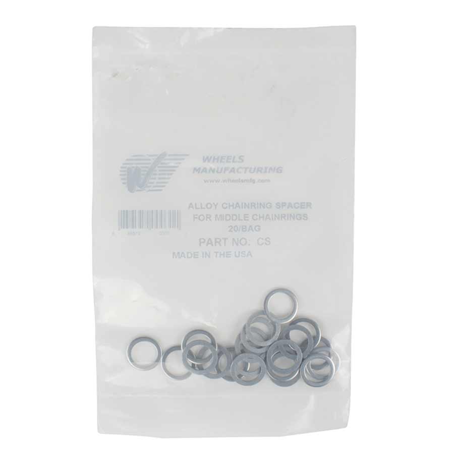 400044-01::1::400044-01::Wheels Manufacturing, Espaceurs de plateaux, Sac de 20, Centre, 0.6mm, 10mm DI
