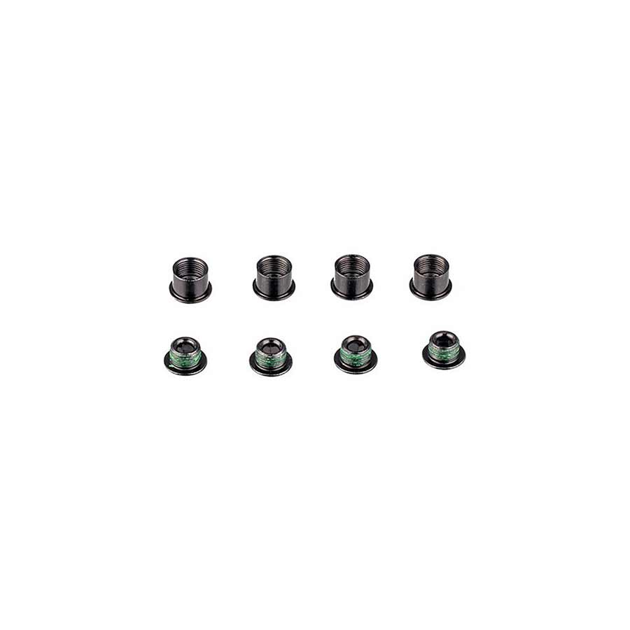 400212-01::0::400212-01::Truvativ, Visserie de plateau, 4 Boulons, plateau simple, Noir