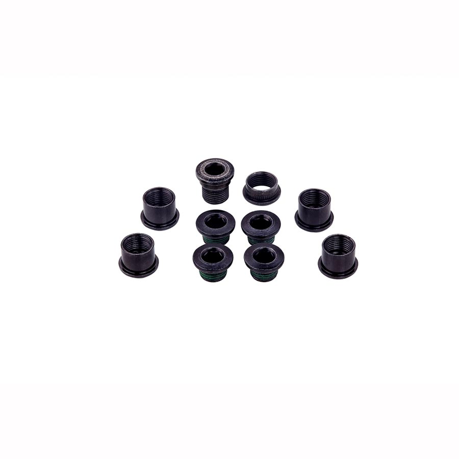 400230-01::0::400230-01::SRAM, Visserie de plateau en acier pour Red Quarq, M8.5X7 / M8.5X5, Noir, Jeu de 5, 11.6918.000.000
