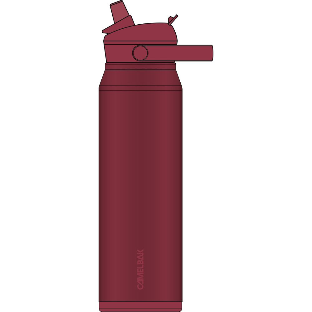 C-42480-G55-OS::0::C-42480-G55-OS::THRIVE FLIP STRAW INOX 1L ROUGE