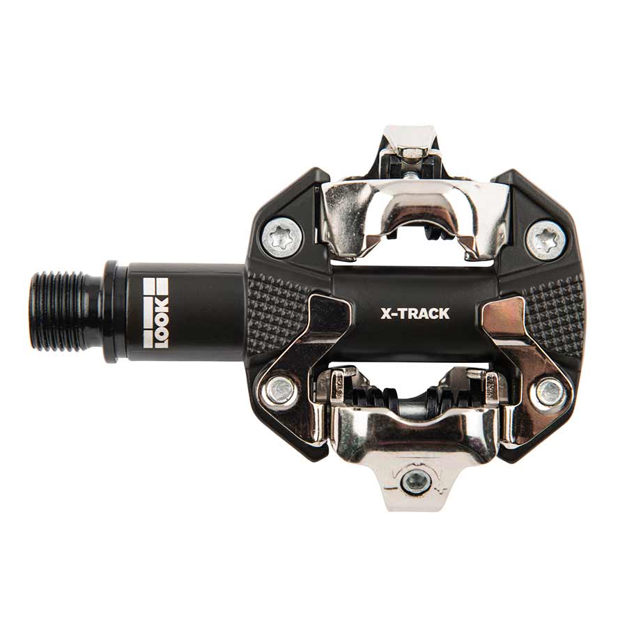 450910-01::0::450910-01::Look, X-Track, Pédales automatiques pour VTT, Corps en Aluminum, Essieu en Cr-Mo, 9/16'', Noir