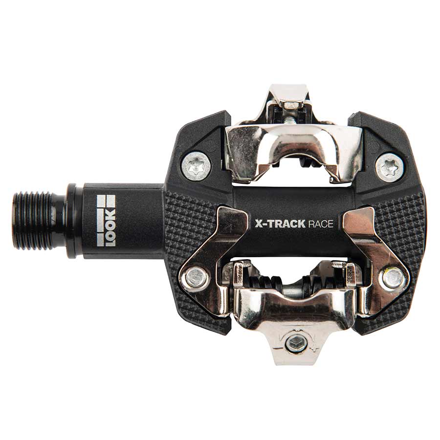 450911-01::0::450911-01::Look, X-Track Race, Pédales automatiques pour VTT, Corps en Composite, Essieu en Cr-Mo, 9/16'', Noir