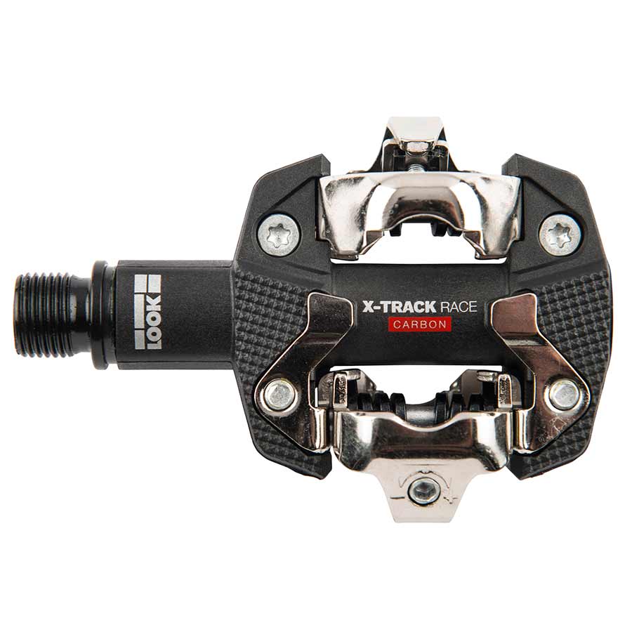 450912-01::0::450912-01::Look, X-Track Race Carbon, Pédales automatiques pour VTT, Corps en Carbon, Essieu en Cr-Mo, 9/16'', Noir