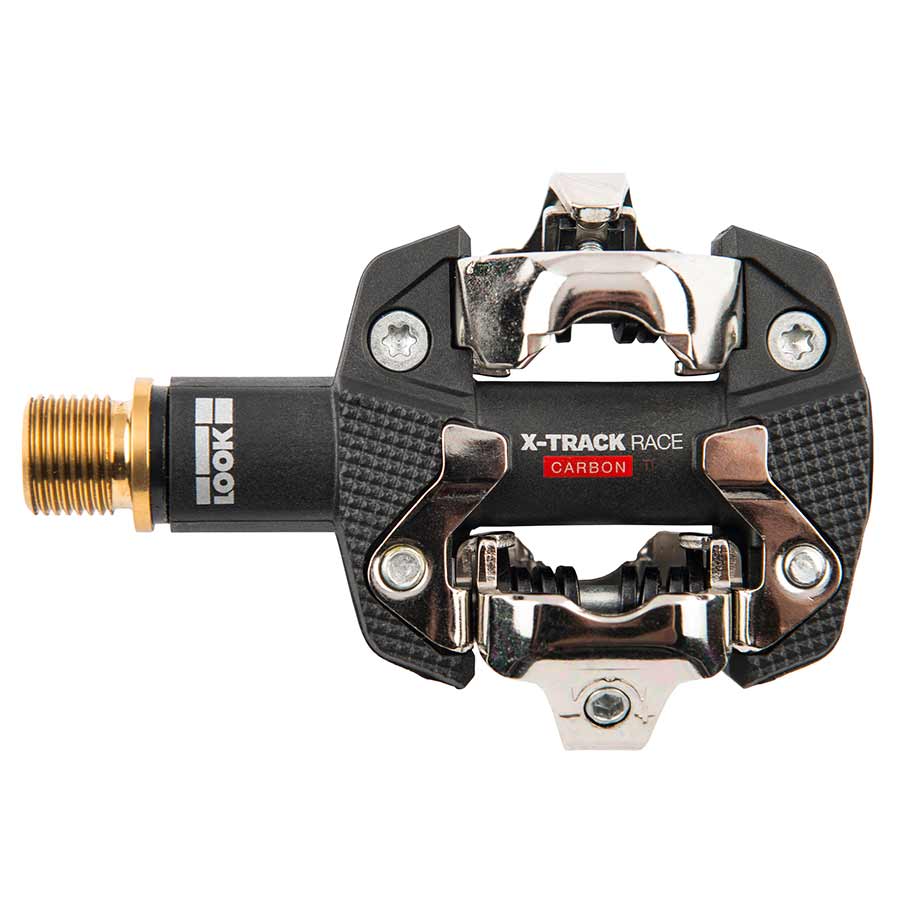 450913-01::0::450913-01::Look, X-Track Race Carbon Ti, Pédales automatiques pour VTT, Corps en Carbon, Essieu en Titanium, 9/16'', Noir