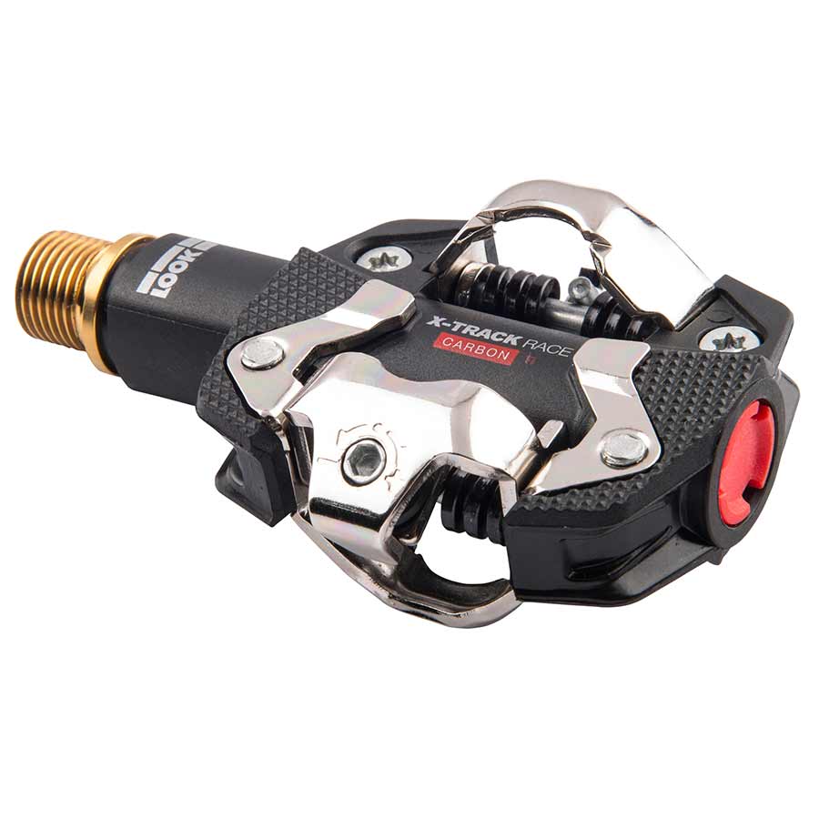 450913-01::2::450913-01::Look, X-Track Race Carbon Ti, Pédales automatiques pour VTT, Corps en Carbon, Essieu en Titanium, 9/16'', Noir