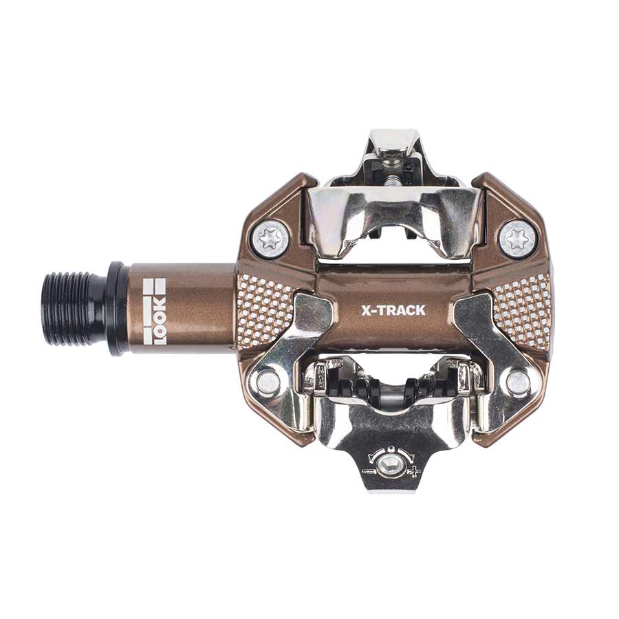 450966-01::0::450966-01::Look, X-Track Gravel, Pédales, Corps: Aluminium, Axe: Cr-Mo, 9/16'', Bronze, Paire