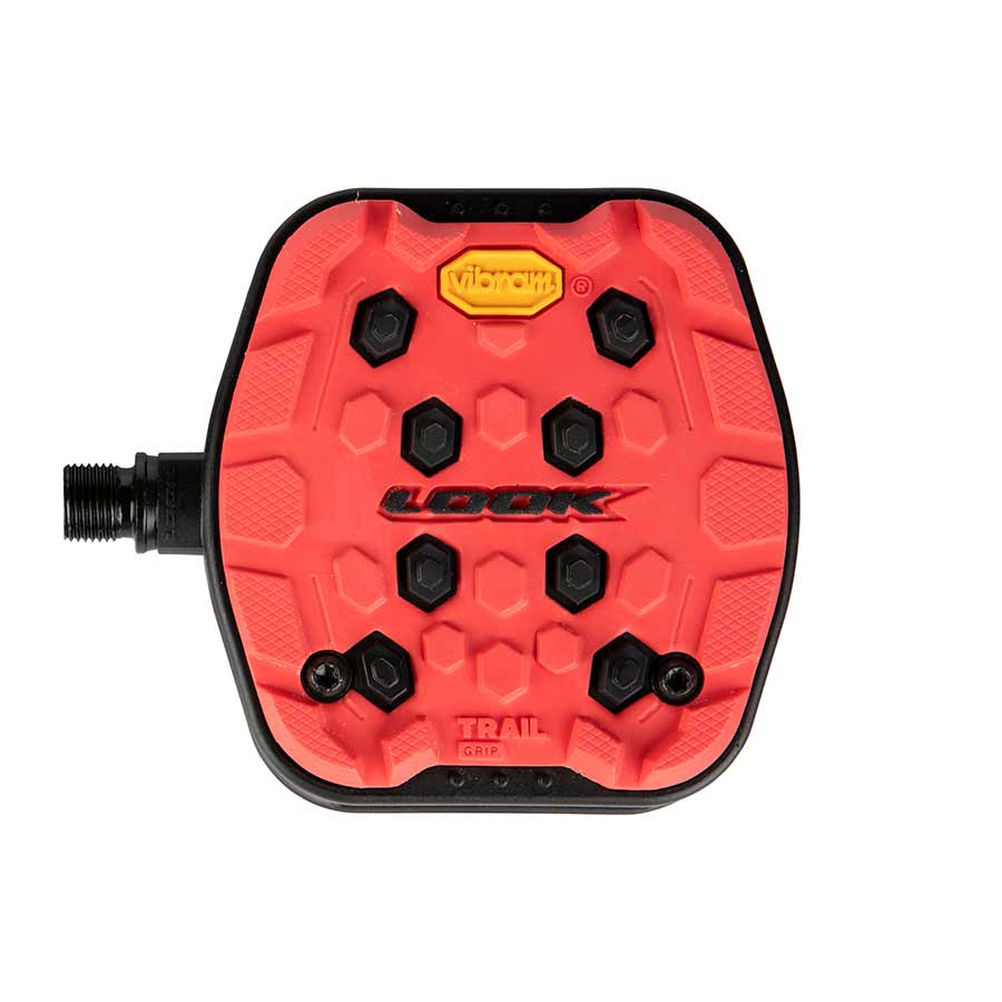 451031-03::0::451031-03::Look, Trail Grip, Pédales plateformes, Corps: Composite, 9/16'', Rouge, Paire