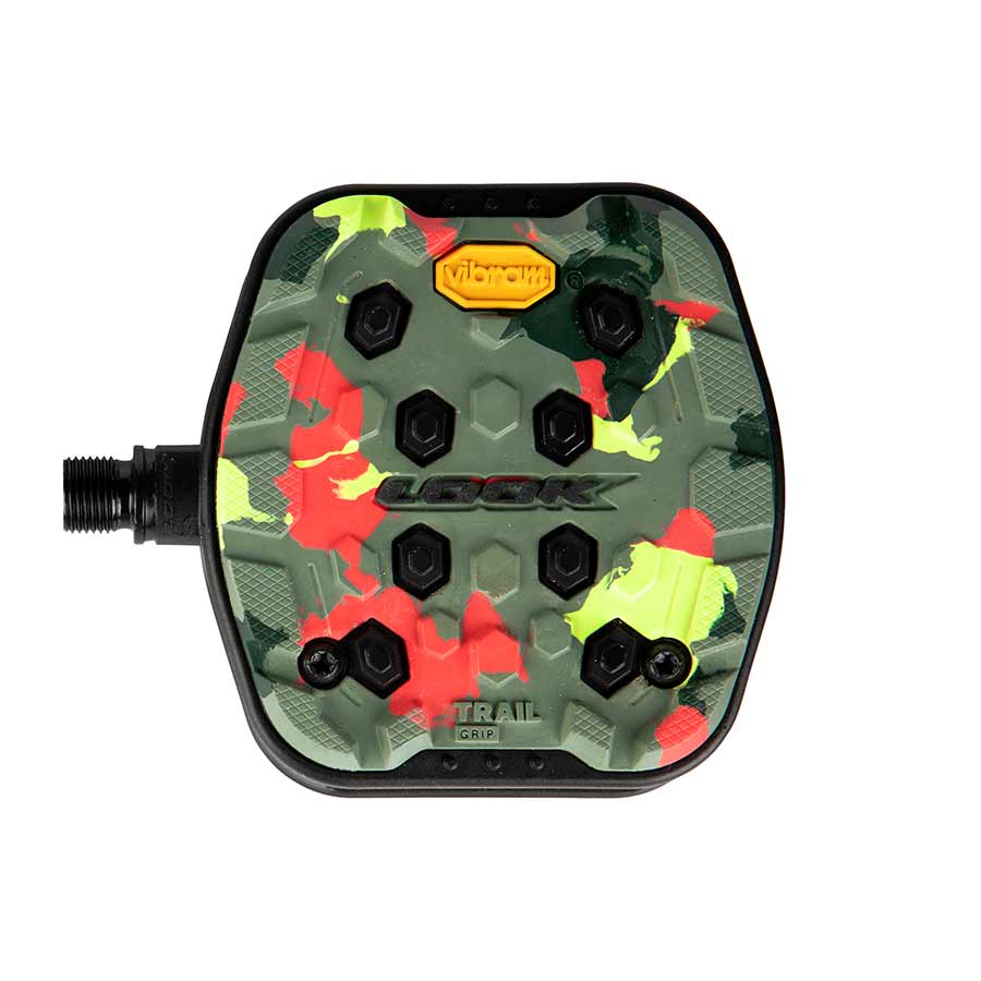 451031-04::0::451031-04::Look, Trail Grip, Pédales plateformes, Corps: Composite, 9/16'', Camouflage, Paire