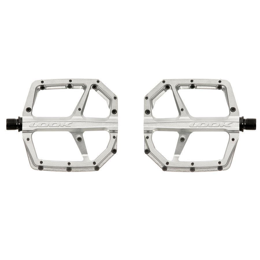 451099-02::0::451099-02::Look, Trail Roc Plus, Pédales plateformes, Corps: Aluminium, 9/16'', Argent, Paire