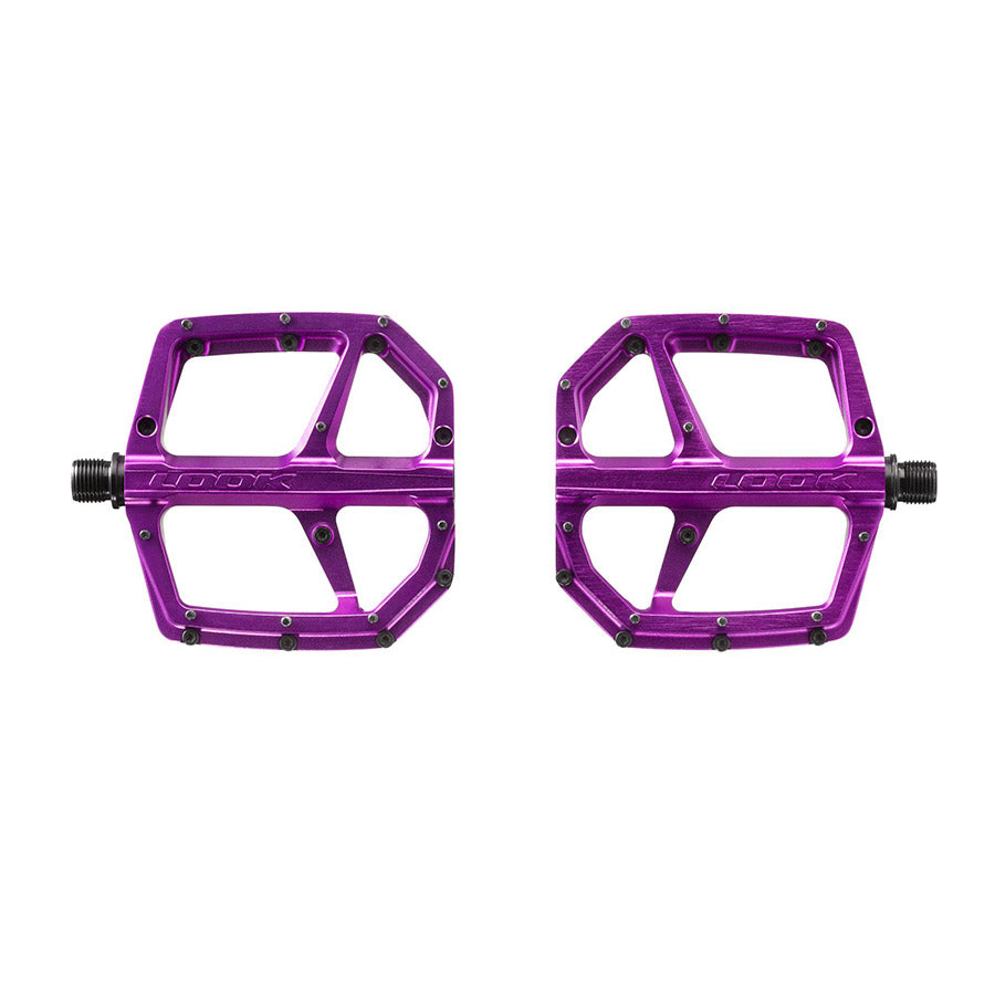 451099-04::1::451099-04::Look, Trail Roc Plus, Pédales plateformes, Corps: Aluminium, Axe: Cr-Mo, 9/16'', Violet, Paire