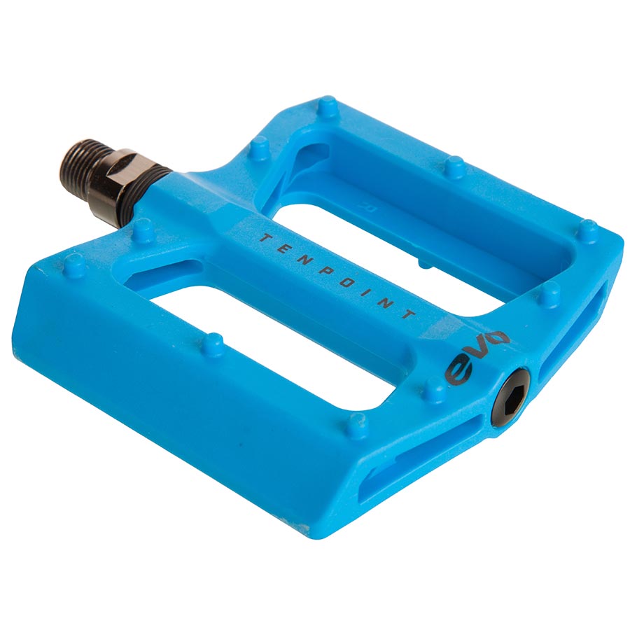 451140-04::0::451140-04::EVO, Tenpoint, Pédales plateformes, Corps: Nylon, Axe: Cr-Mo, 9/16'', Turquoise, Paire