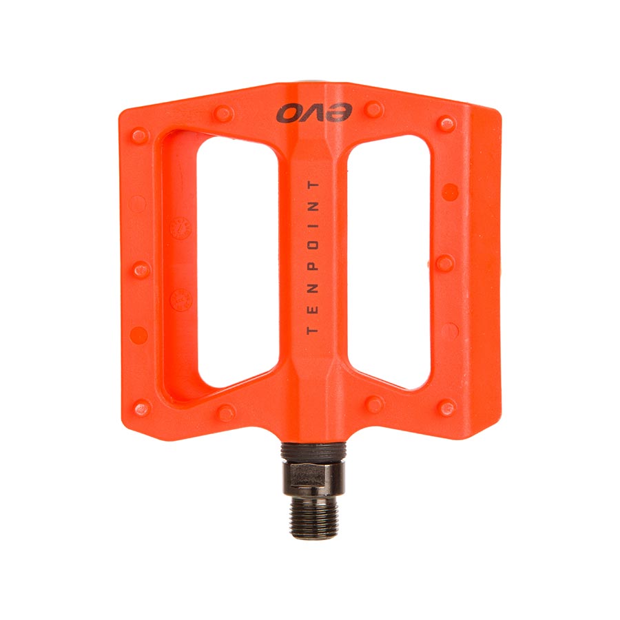 451140-05::1::451140-05::EVO, Tenpoint, Pédales plateformes, Corps: Nylon, Axe: Cr-Mo, 9/16'', Orange, Paire