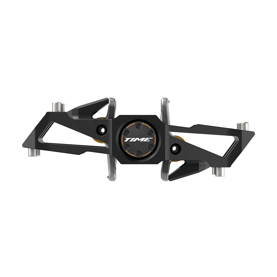 451162-01::1::451162-01::TIME, Speciale 12 Large B1, Pédales, Corps: Aluminium, Axe: Titane, 9/16'', Noir Or, Paire