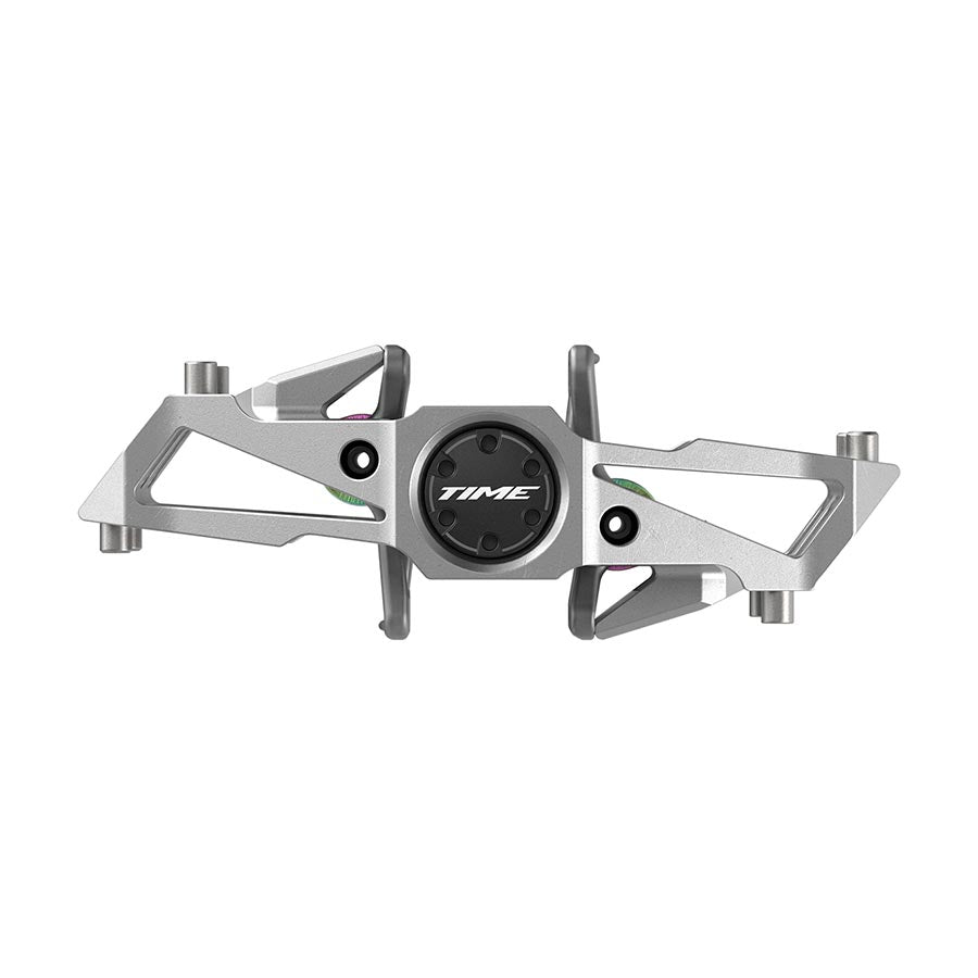 451166-03::1::451166-03::TIME, Speciale 10 Large B1, Pédales, Corps: Aluminium, Axe: Acier, 9/16'', Aluminium brut, Paire