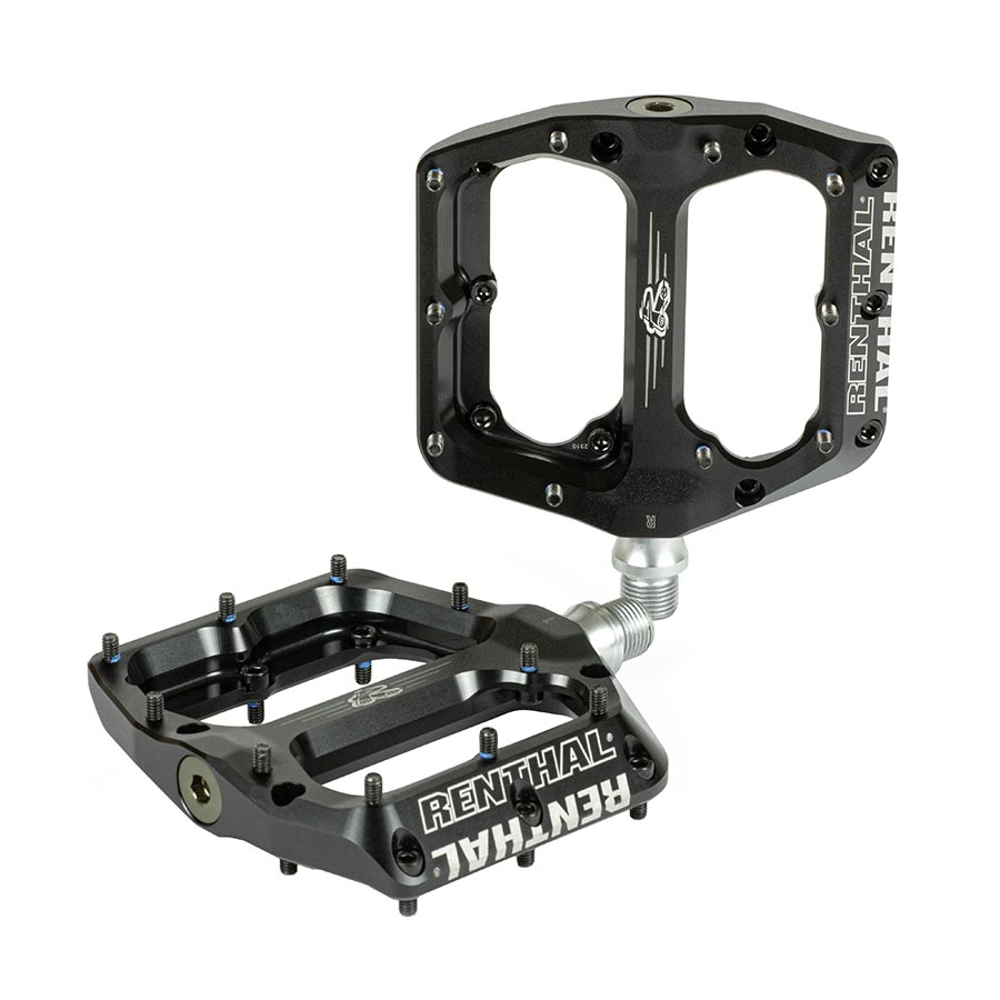 451173-01::0::451173-01::Renthal, Revo-F, Pédales plateformes, Corps: Aluminium, Axe: Cr-Mo, 9/16'', Noir