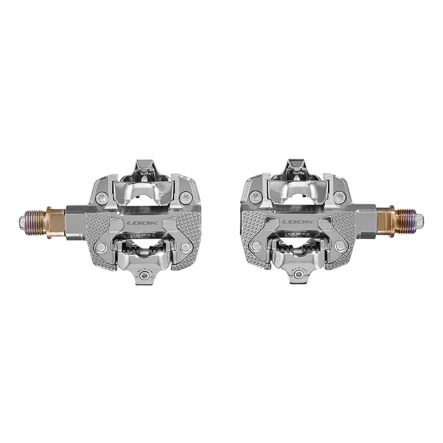 451182-01::0::451182-01::Look, X-Track Power Single, Pédales, Corps: Aluminium, Axe: Cr-Mo, 9/16'', Argent, Paire