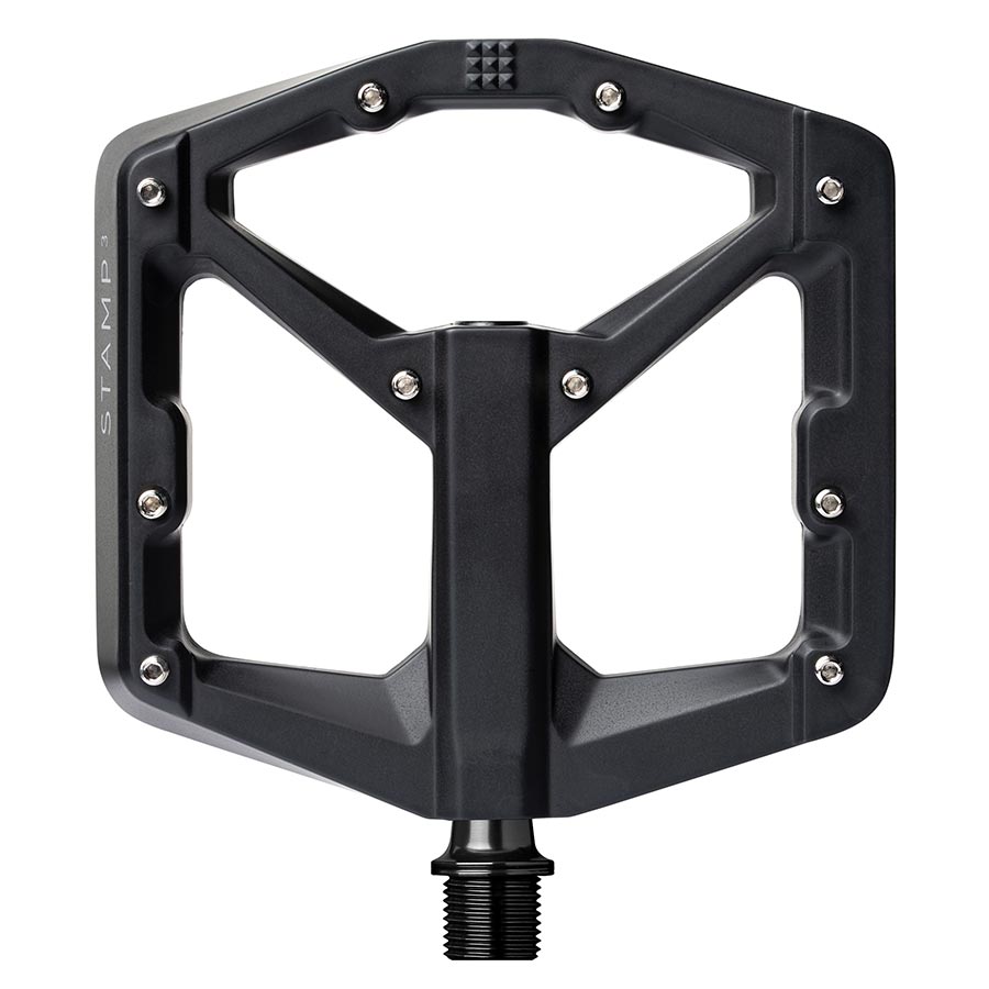 451277-01::0::451277-01::crankbrothers, STAMP 3 Large, Pédales plateformes, Corps: Aluminium, Axe: Cr-Mo, 9/16'', Noir, Paire