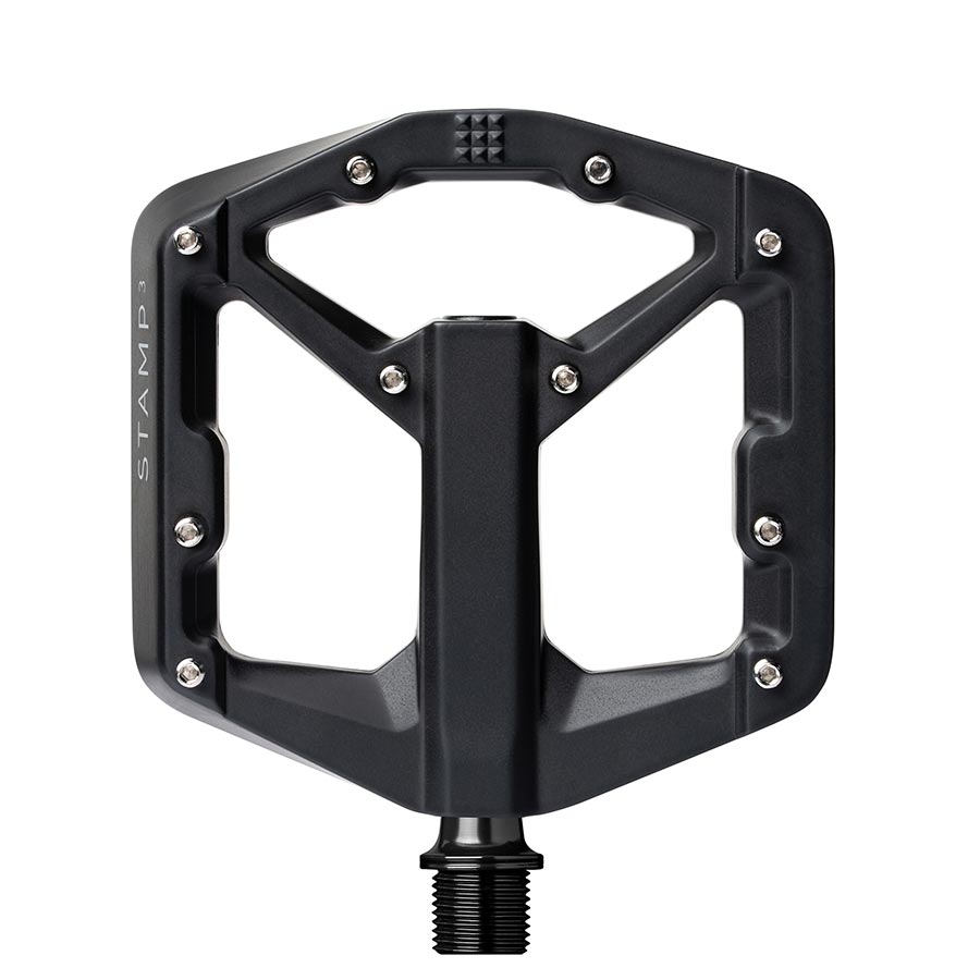 451277-02::0::451277-02::crankbrothers, STAMP 3 Small, Pédales plateformes, Corps: Aluminium, Axe: Cr-Mo, 9/16'', Noir, Paire