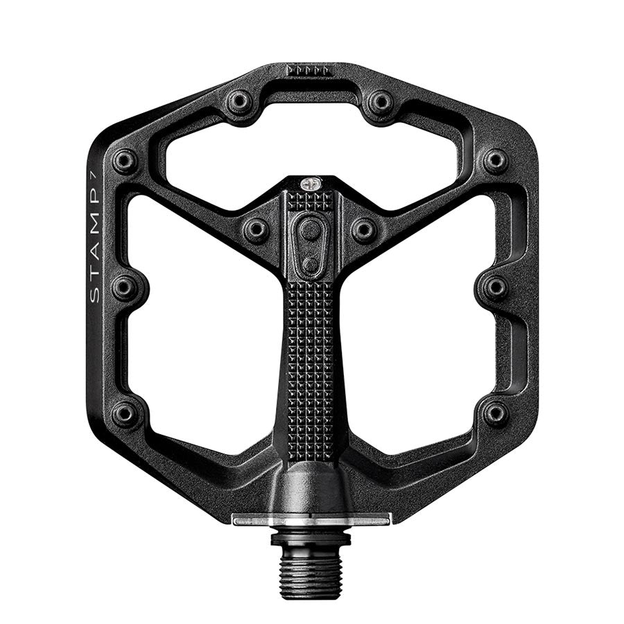 451278-04::0::451278-04::crankbrothers, STAMP 7 Small, Pédales plateformes, Corps: Aluminium, Axe: Cr-Mo, 9/16'', Noir, Paire