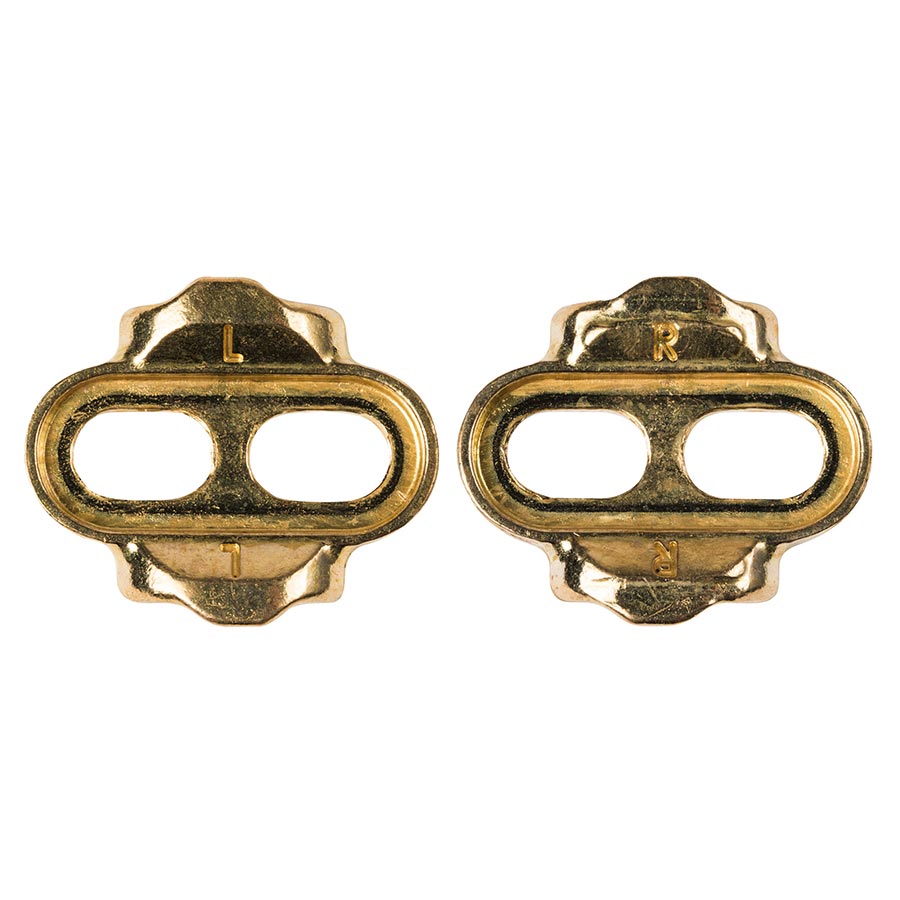 451293-02::0::451293-02::crankbrothers, Standard Release Cleat, Cales, Compatibilité: crankbrothers SPD, Jeu latéral: 6°, Or, Paire