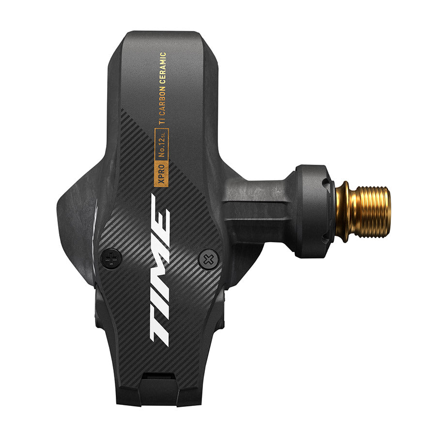 451307-02::1::451307-02::TIME, XPRO 12SL C1 53mm, Pédales, Corps: Carbone, Axe: Titane, 9/16'', Carbone or, Paire
