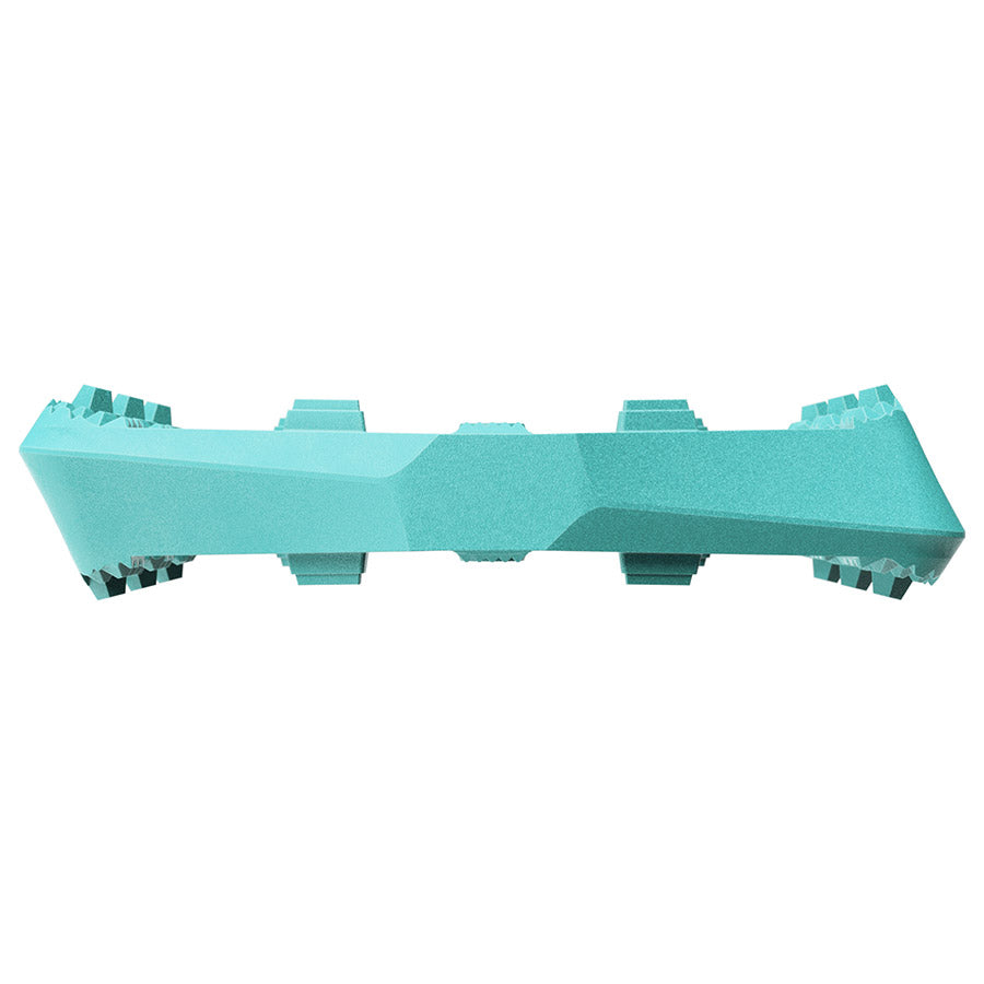 451310-02::3::451310-02::crankbrothers, STAMP 0, Pédales plateformes, Corps: Composite, Axe: Cr-Mo/Acier, 9/16'', Turquoise, Grande, Paire