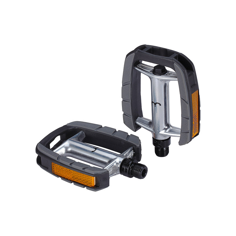 451332-01::0::451332-01::BBB Cycling, BPD-43 ComfortLight, Pédales, Corps: Aluminium, Axe: Cr-Mo, 9/16'', Gris, Paire