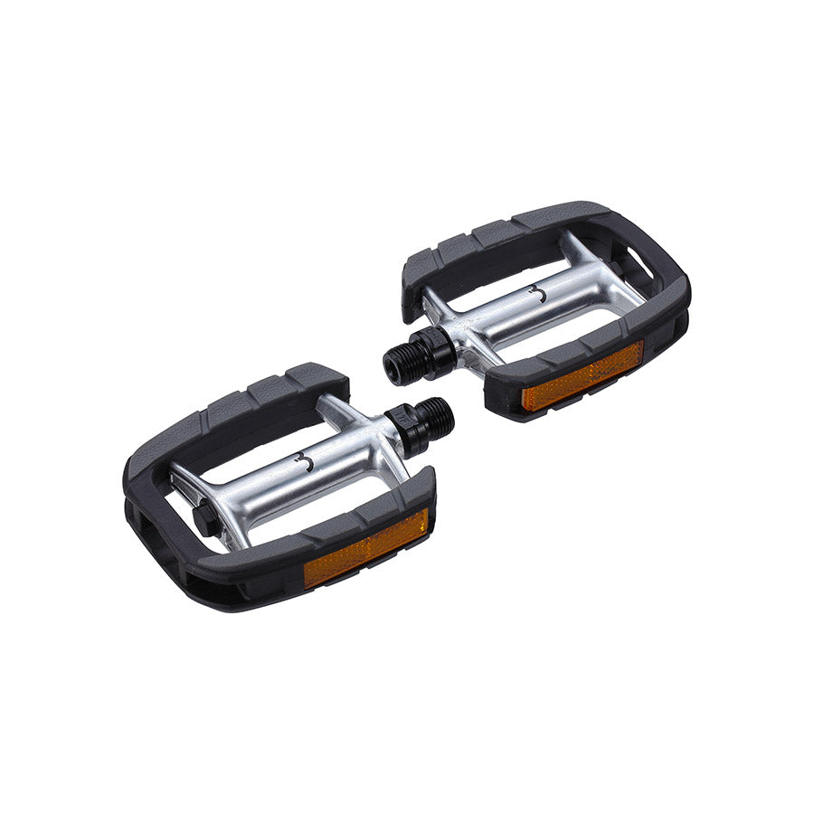 451332-01::1::451332-01::BBB Cycling, BPD-43 ComfortLight, Pédales, Corps: Aluminium, Axe: Cr-Mo, 9/16'', Gris, Paire