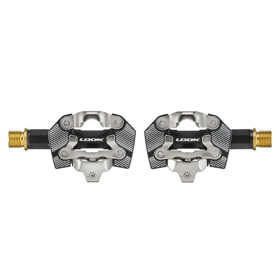 451353-01::3::451353-01::Look, X-One-G Ti, Pédales, Corps: Aluminium, Axe: Titane, 9/16'', Noir, Paire