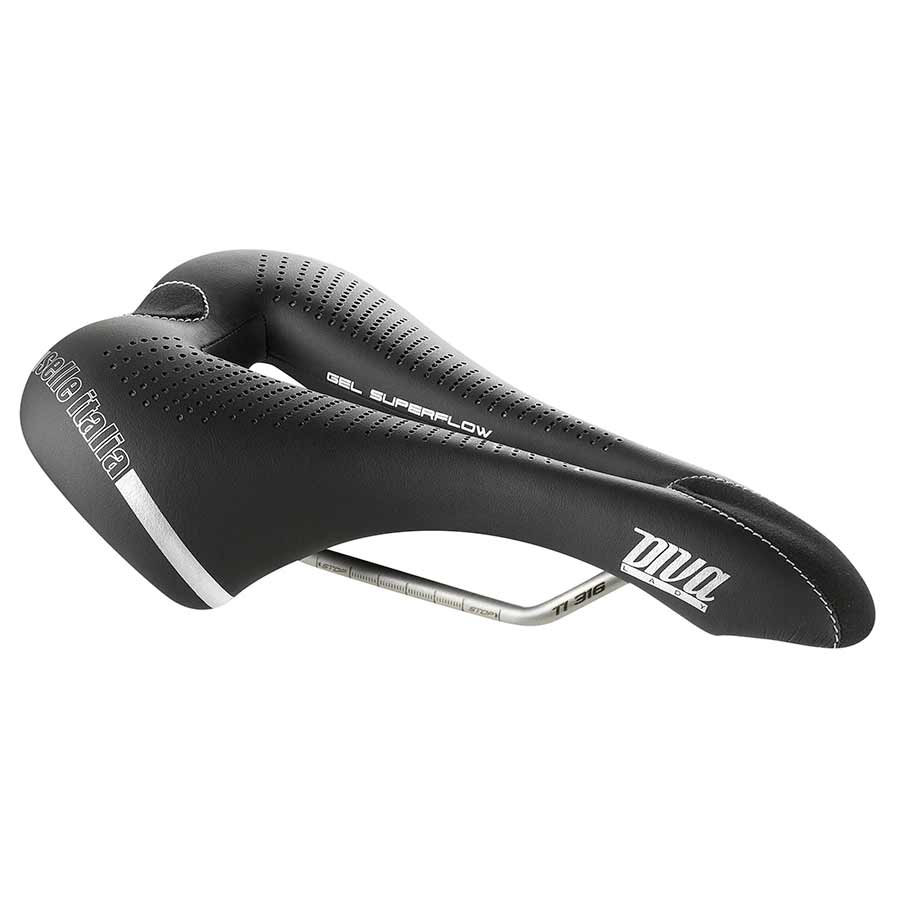 550975-02::2::550975-02::Selle Italia, DIVA Gel Superflow, Selle, 270 x 135mm, Femme, 275g