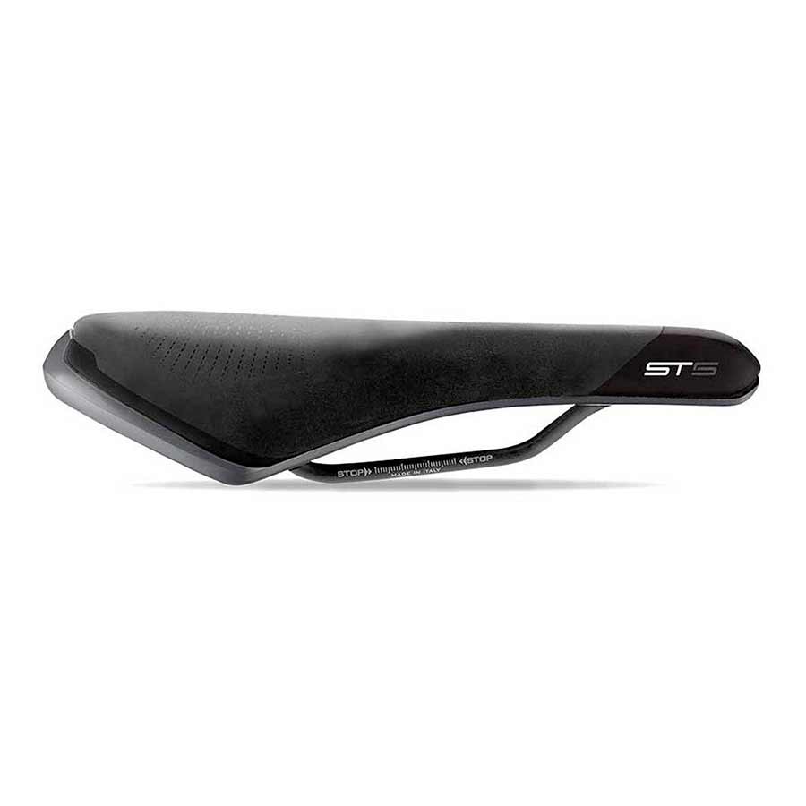 551067-02::1::551067-02::Selle Italia, ST 5 Flow, Selle, 276 x 155mm, 396g, Noir/Haute Visibilité