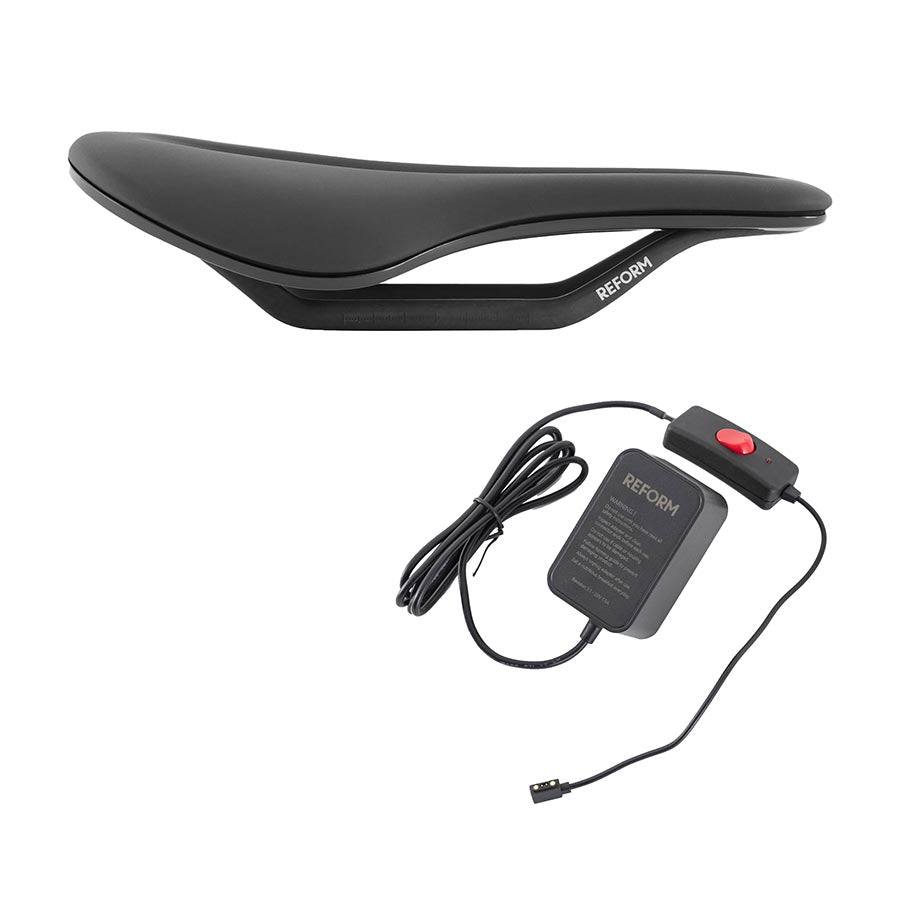 551239-02::0::551239-02::Reform Saddles, Seymour, Selle, Avec bloc d'alimentation, 252 x 142mm, Unisexe, 197g, Noir carbone
