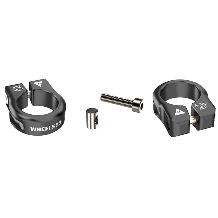 570294-01::2::570294-01::Wheels Manufacturing, Seatpost Collar, Collet de tige de selle, 28.6mm, Noir