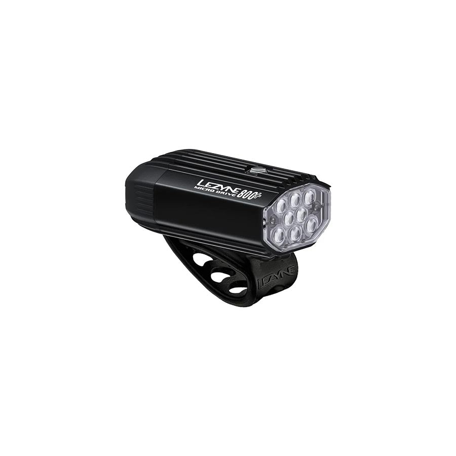 621063-01::0::621063-01::Lezyne, Micro Drive 800+, Lumière, Avant, Noir