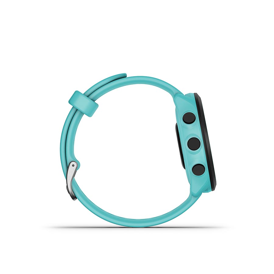 650443-01::4::650443-01::Garmin, Forerunner 55, Montre, Couleur de la montre: Aqua, Bracelet: Aqua - Silicone