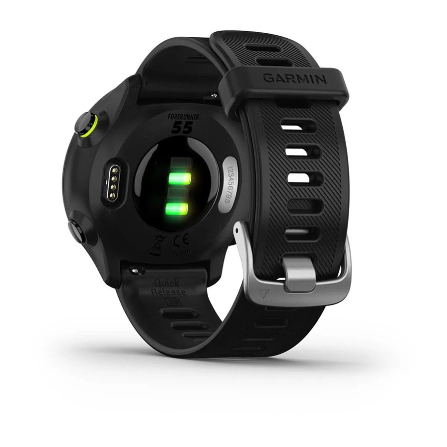 650443-03::7::650443-03::Garmin, Forerunner 55, Montre, Couleur de la montre: Noir, Bracelet: Noir - Silicone