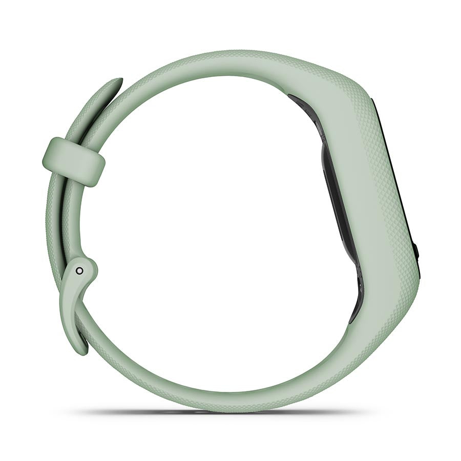 650465-01::4::650465-01::Garmin, vivosmart 5 S/M, Montre, Couleur de la montre: Noir, Bracelet: Menthe Fraîche - Silicone