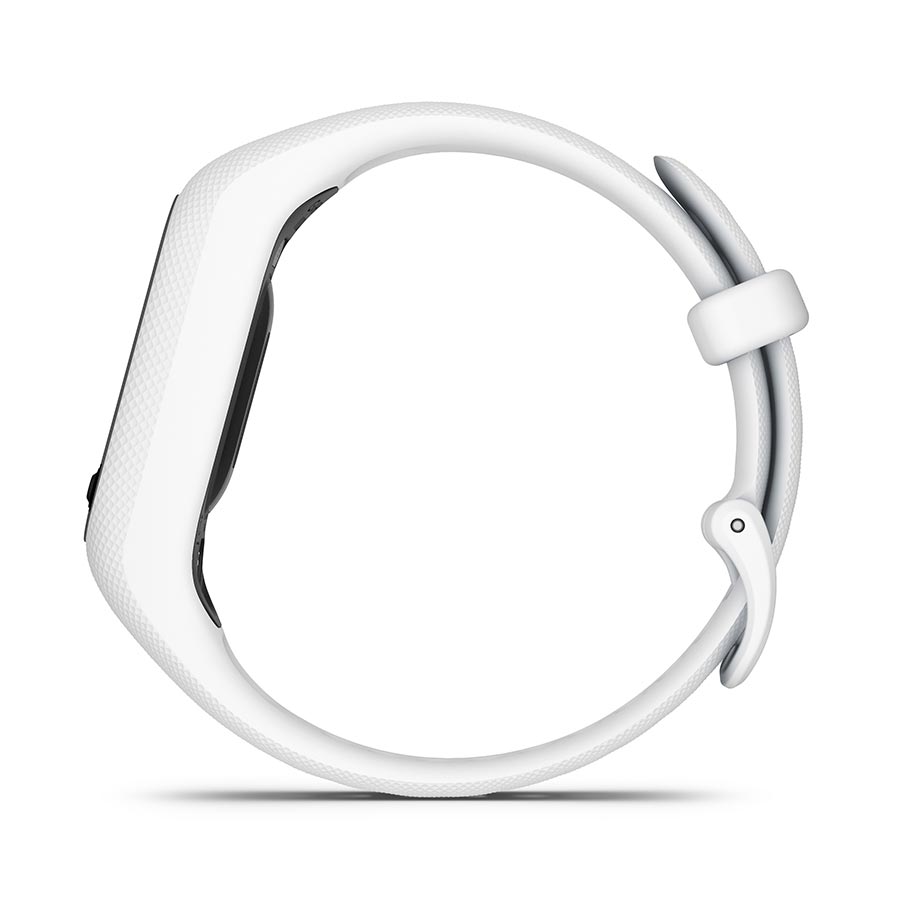 650465-02::7::650465-02::Garmin, vivosmart 5 S/M, Montre, Couleur de la montre: Noir, Bracelet: Blanc - Silicone