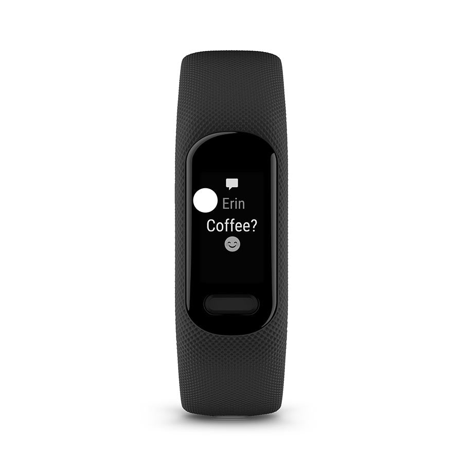 650465-03::3::650465-03::Garmin, vivosmart 5 S/M, Montre, Couleur de la montre: Noir, Bracelet: Noir - Silicone